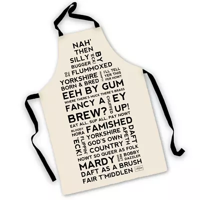 NEW Yorkshire Dialect Cotton Screen Printed Apron Great Gift! Phrases & Sayings • £15.95