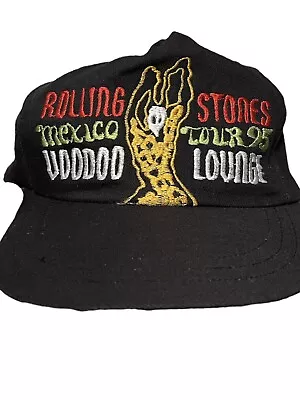 Vintage 1995 The Rolling Stones Voodoo Lounge Mexico Tour SnapBack Hat • $89.99