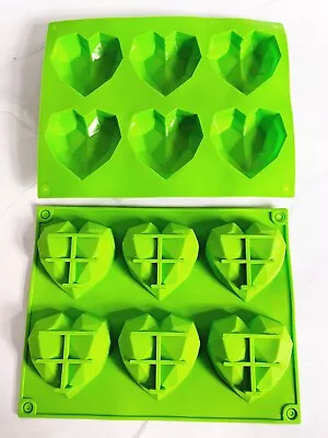 Large Geo Heart Silicone Mould For Wax Melts/chocolate/baking UK DISPATCH • £6