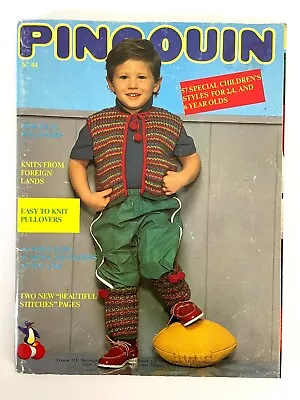 Pingouin Magazine #44 Vintage Knitting Patterns Children Kids • $14.95