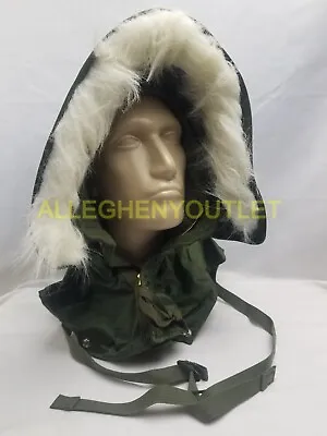 US Military Extreme Cold Weather Impermeable Shore Parka Hood Medium NEW • $24.90