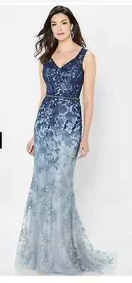 Nwt Montage By Mon Cheri 122903 - Lace Ombre Evening Gown Msrp $798 • $299