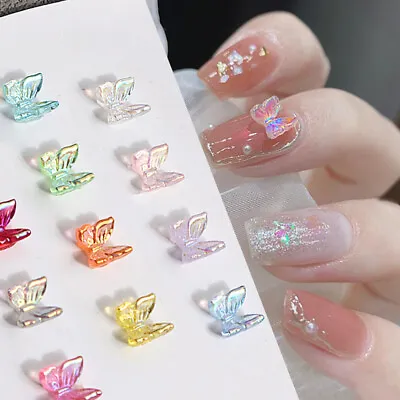 Nail Art Charm 3D Decoration Heart DIY Accessories Design Mixed Colors Manicure • £1.79