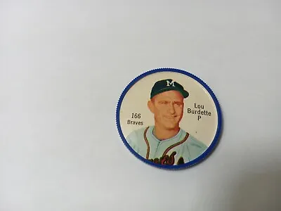 1962 Salada Tea Coin #166 Lou Burdette Milwaukee Braves EX (1005) • $3.99