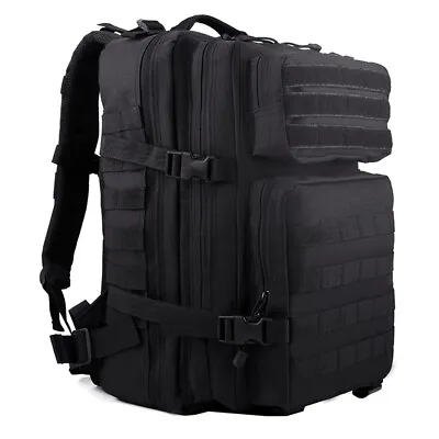 45L Military Tactical US Army Backpack Molle Rucksack Bag Outdoor Assault Packs • £20.99