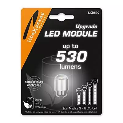 LiteXpress LXB530 LED Upgrade Modul 530 Lumen For 3-7 C/D-Cell Maglite Flashl • $29.22