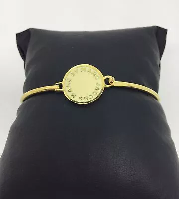 Marc By Marc Jacobs Goldtone Cream Enamel Bangle Bracelet • $13