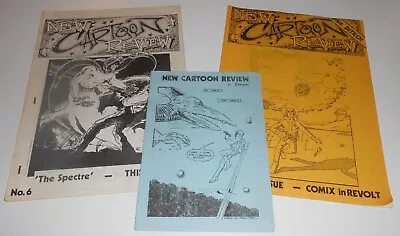 3x NEW CARTOON REVIEW Fanzine Lot 1976 Underground Comix Crumb Moore Ditko Skinn • £0.99