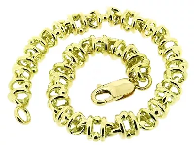 18ct Gold Bracelet 7.5 Inch Yellow Solid Gold Balance Link Trigger Lobster Catch • £4500