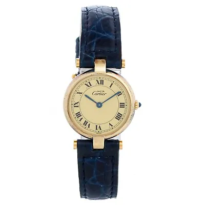 Cartier Verdome Vermeil Ladies Watch W/Paper Cartier Strap And Buckle FINAL SALE • $950