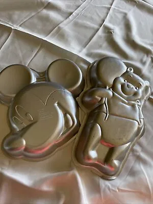 Wilton Cake Pan Mickey Or Minnie Mouse Winnie  Poo Bear #2105-7070 2105-3100 • $20