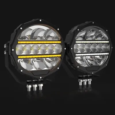 9 Inch Off-Road Led Spot Lights Drl & Amber 1lux @1400m • $470