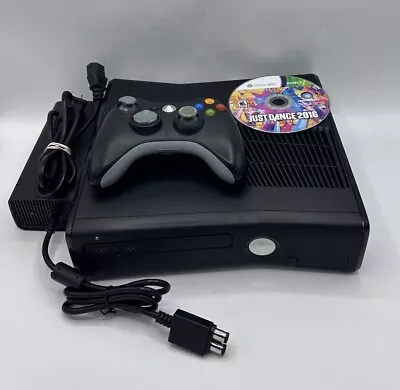 Xbox 360 S Slim 4GB 1439 Console Cords Controller Power TESTED Working Bundle • $89.99