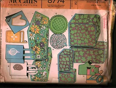 8774 Vintage McCalls Pattern Crafts Kitchen Accessories Appliance Covers • $5.59