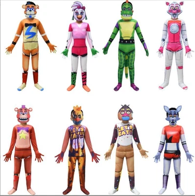 $36.99 • Buy Kids Five Nights At Freddy's Cosplay Costume Fancy Halloween Party Jumpsuit Sets