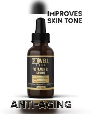 BioWell Labs - Vitamin C Serum W/Hyaluronic Acid - Anti-Aging - 1.0 Fl Oz - BNEW • $24.56