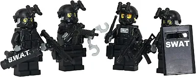 Custom Swat Team Police Squad Made With Real LEGO® Minifigure • $68.51