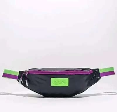 Nike Heritage Unisex Purple Green Bum Waist Shoulder Hip Bag BRAND NEW WITH TAGS • £18.99