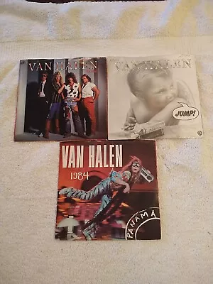 Van Halen • Jump • Panama • I'll Wait 45-RPM Records & Picture Sleeves • $3.33