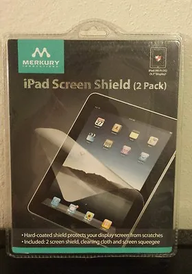 MERKURY INNOVATIONS IPad Screen Shield (2 Pack) 9.7  Display New/Sealed • $4.95