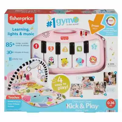 Fisher-Price Learning Lights & Music Glow And Grow Kick & Play Piano Gym • $77.95
