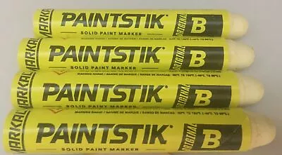 4 Markal B Paintstik Markers White Marks On Tires Other Rough  Rusty Dirty Spots • $14.99