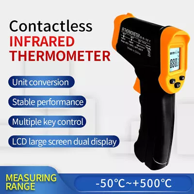 Temperature Gun Non-contact Digital Laser Infrared Thermometer LCD Temp Meter • $20.99