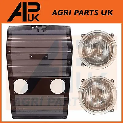 Front Grille Grill & Headlights Headlamp For Massey Ferguson 265 275 290 Tractor • £79.99