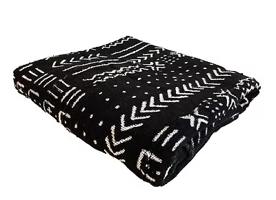 Superb LG African Bogolan Mud Cloth Textile 42   By 60  • $79.20