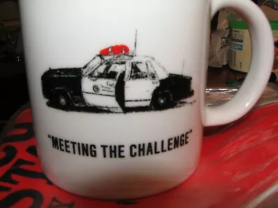 Vintage 2000 Los Angeles Police Officer Coffee Cup Meeting The Challenge Cruiser • £38.61