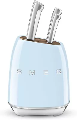 Smeg Knife Set And Block (Pastel Blue) • $499