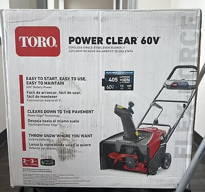 Toro 39901 60V Cordless  Electric Snow Blower • $399