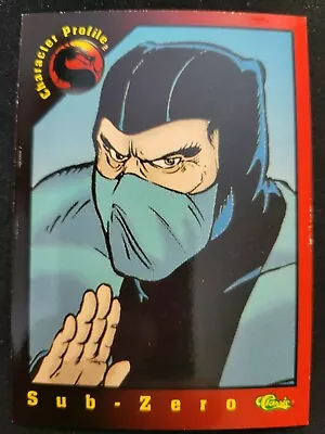 1994 Classic Mortal Kombat Series 1 Sub-Zero Character Profile Card #6 • $4.99