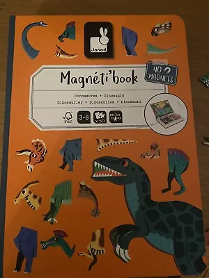 Janod Magnetic Dinosaur Puzzle 2 Pieces Missing • £10