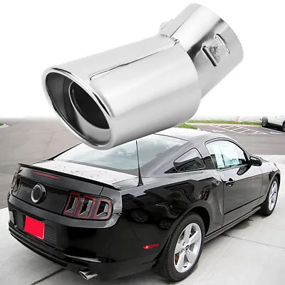 Chrome Rear Exhaust Trim Tip Throat Muffler Tail Stainless Pipe For Ford Mustang • $16.99