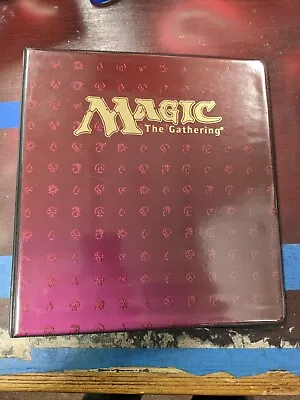 Magic The Gathering MTG Ultra Pro 3 Ring Binder Mama Symbols Maroon/ Purple • $84.99