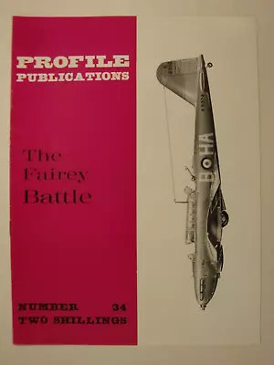 Profile #34 Fairey Battle (Camouflage Markings Trainer Target Tug Phoney War) • £5.95