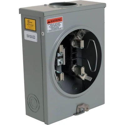 $98.91 • Buy Square D Ringless Meter Socket 125 Amp 1 Phase And 1 Gang Overhead/Underground