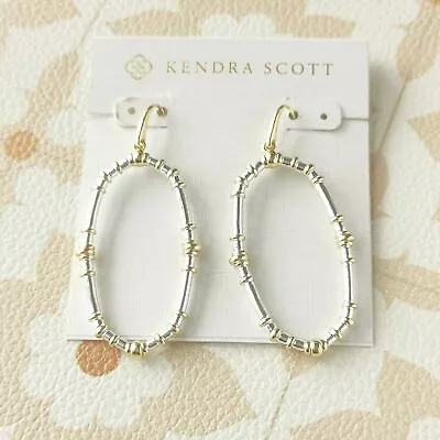 Kendra Scott Essie Mixed Metal Open Frame Earrings • $28