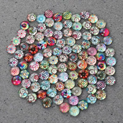 100 Pieces Backsplash Mosaic Tiles Glass Dome Tiles • £8.83