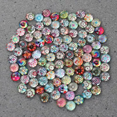 100 Pieces Glass Dome Mosaic Tiles Crafts Mosaic Tile • £7.09