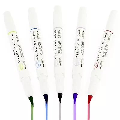 Zebra Mildliner Brush Highlighter Pen - Brush/Marker - Cool And Refined - 5 Pack • $17.05