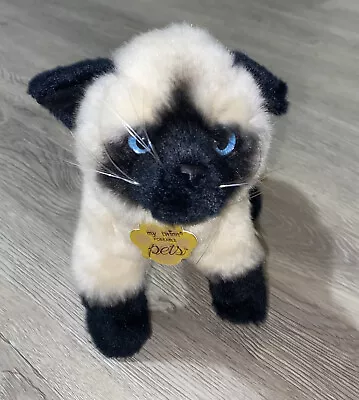 My Twinn Stuffed Animal Poseable Pets Siamese Cat Plush NWT • $35