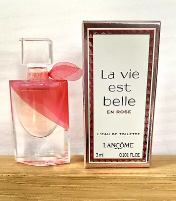 Lancôme La Vie Est Belle En Rose L’Eau De Toilette Mini 3ml Travel Size • £11.49