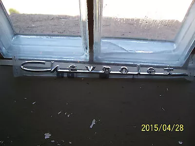 $32.95 • Buy 1957 57 Chevrolet Emblem Script Chrome V8 Hood Trunk New Repop Restore Hot Rod