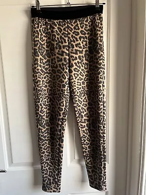 Ladies Leopard Print Leggings Zara Size Small Comfy Stretchy PreLoved  • £5.59