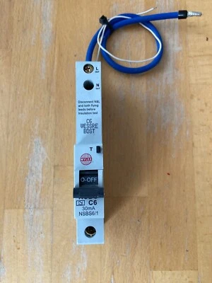 £14 • Buy WYLEX 6 AMP Type C6 KA 30 MA RCBO RCD MCB (NSBS6/1)