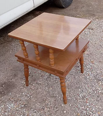 Mid Century Maple Formica Top End Table / Side Table  (ET45) • $299