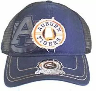Auburn University Tigers Navy Blue Mesh Back Cap With Tigers Patch • $19.99