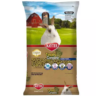 Kaytee Timothy Complete Pet Rabbit Food Pelleted Food 9.5 Pounds • $18.35